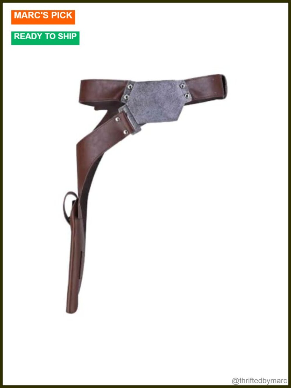 Men's Cosplay Costume Belt Holster Adjustable Props Halloween Outfit